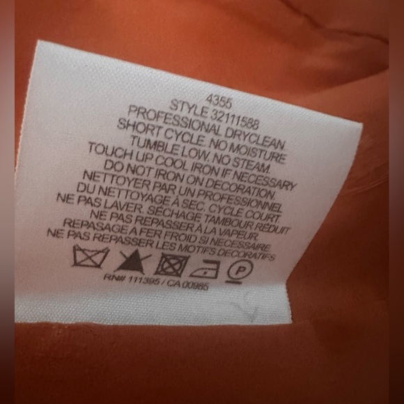 Tory Burch Orange Tweed Blazer Jacket size 6‎ - Picture 15 of 15